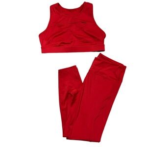 Nikkib legging set red bra size L and Leggings size M